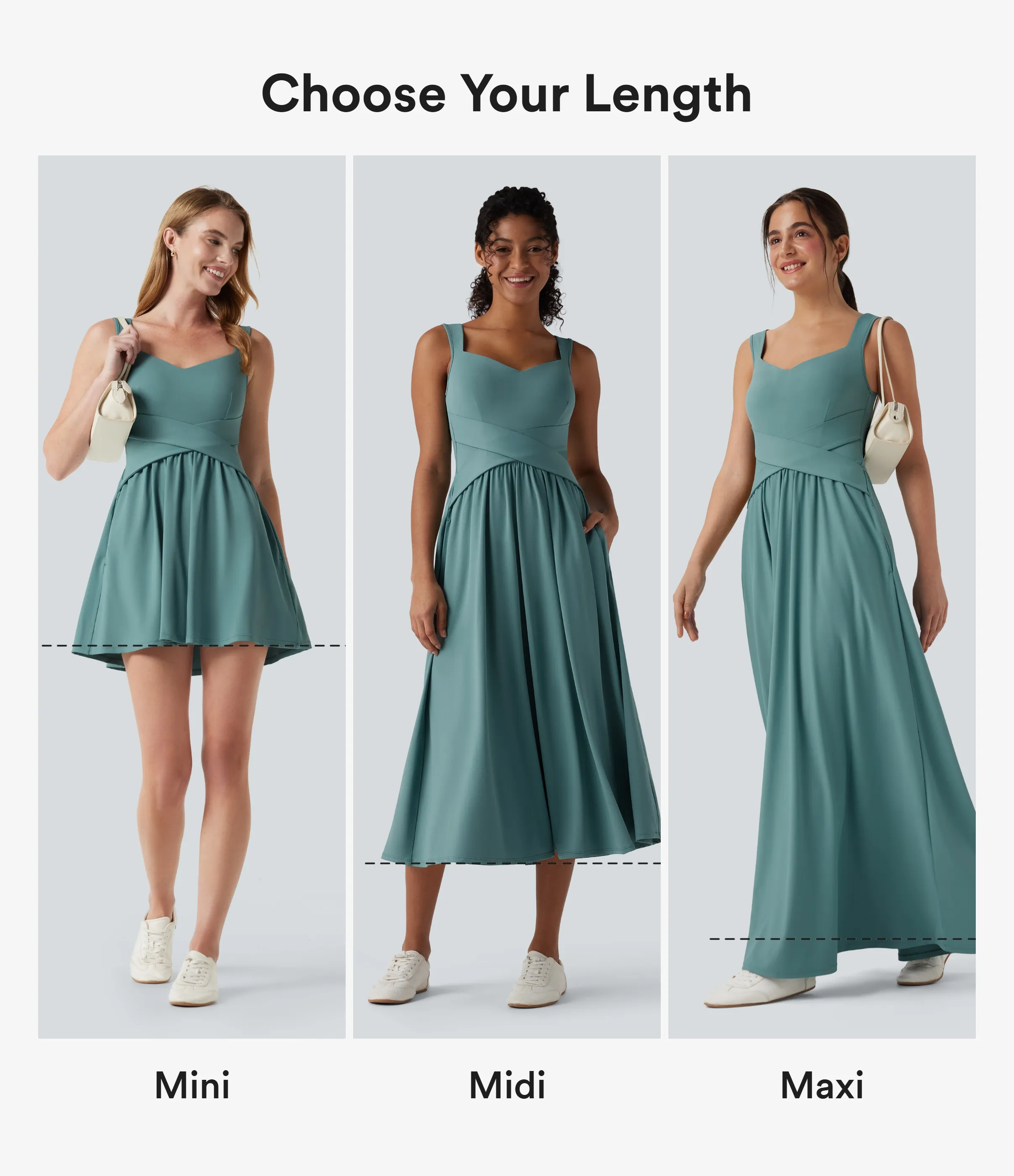 Halara Vestido largo maxi casual fluido con bolsillos - Azure - XL sold by Halara product image thumbnail 3