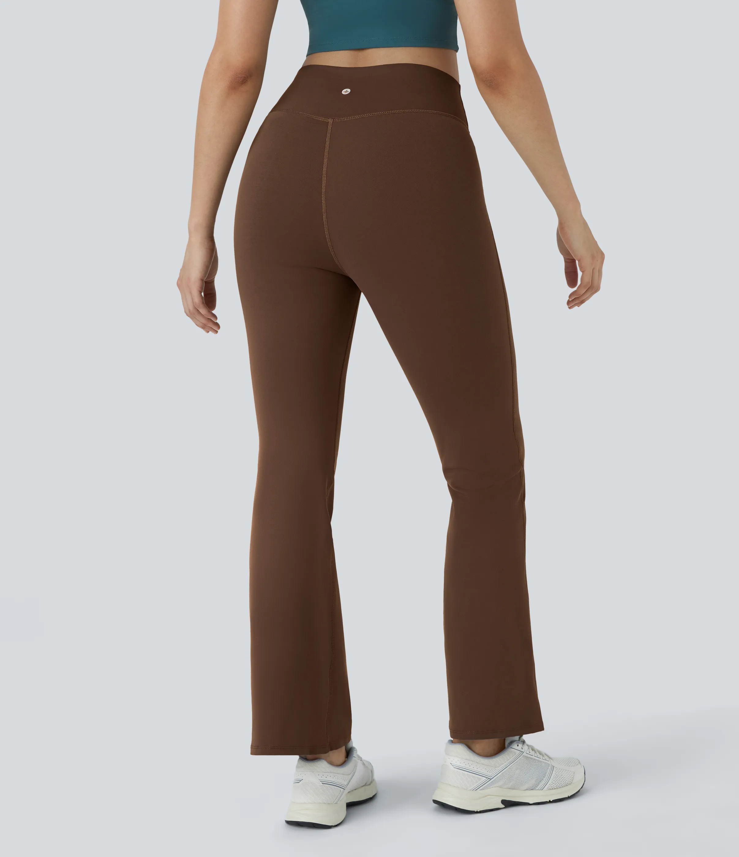 Halara Leggings yoga acampanado cruzado tiro alto - Autumn Chestnut - XL(regular) sold by Halara product image thumbnail 3