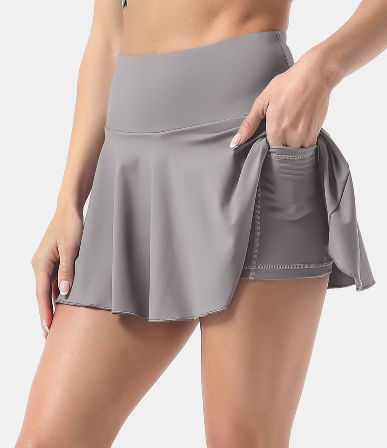 Everyday Cloudful™ Air Fabric 2-in-1 Cool Touch Tennis Skirt-Marvelous sold by halara product image thumbnail 17
