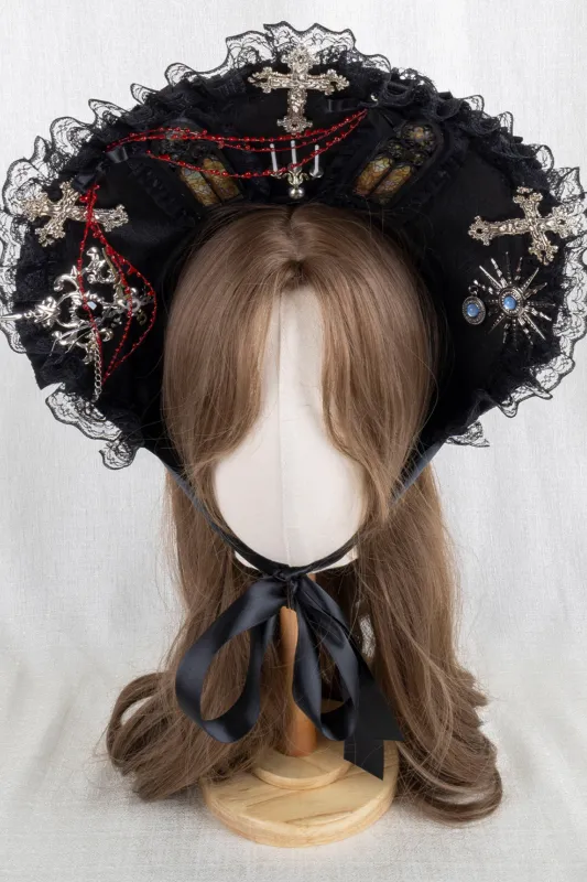 ゴシックエレガンクリップハット+ボンネット+フラットハット made by Belchic