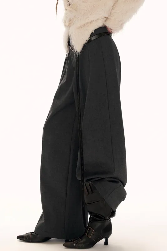 グレイフリースワイドレッグパンツ sold by Belchic