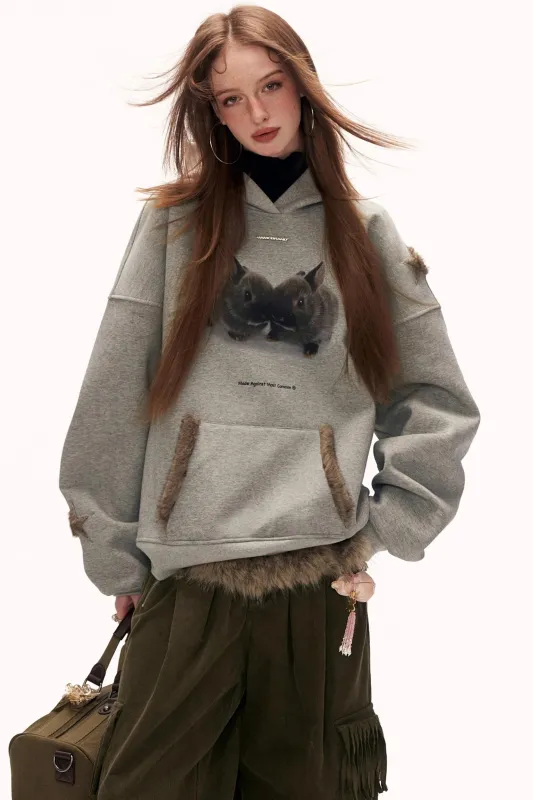 スターレビットフーデッドスウェット sold by Belchic