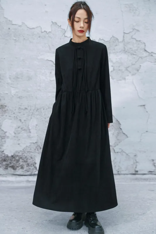 レトロコーデュロイチョンシャンドレス sold by Belchic