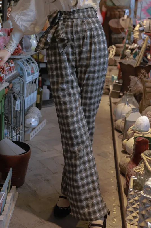 レトロシックモダンワイドレッグパンツ sold by Belchic