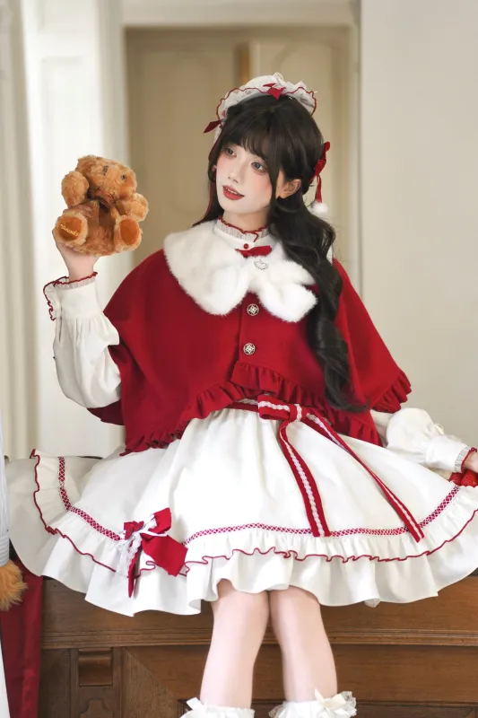 レッドウィッシュリボンドレス+ケープ sold by Belchic