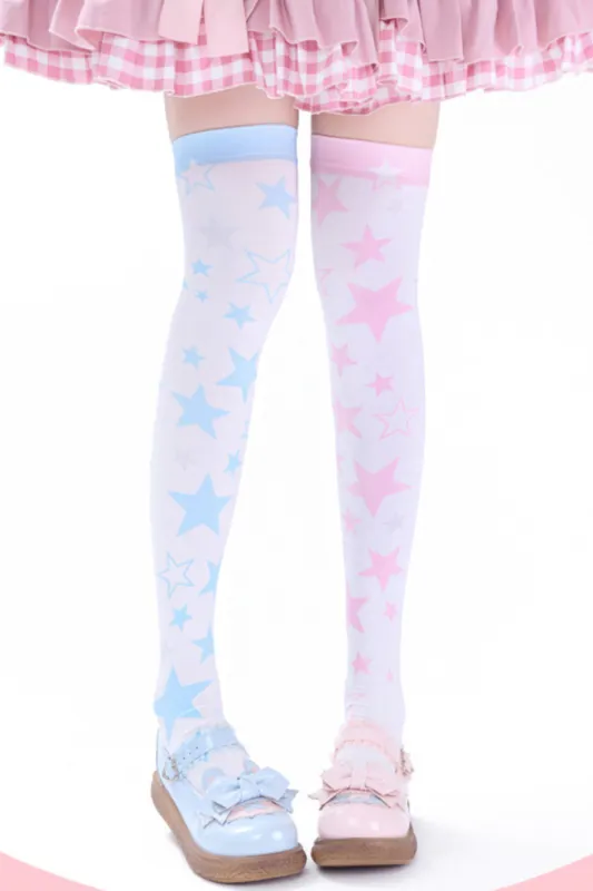 スターアシメニーハイソックス sold by Belchic