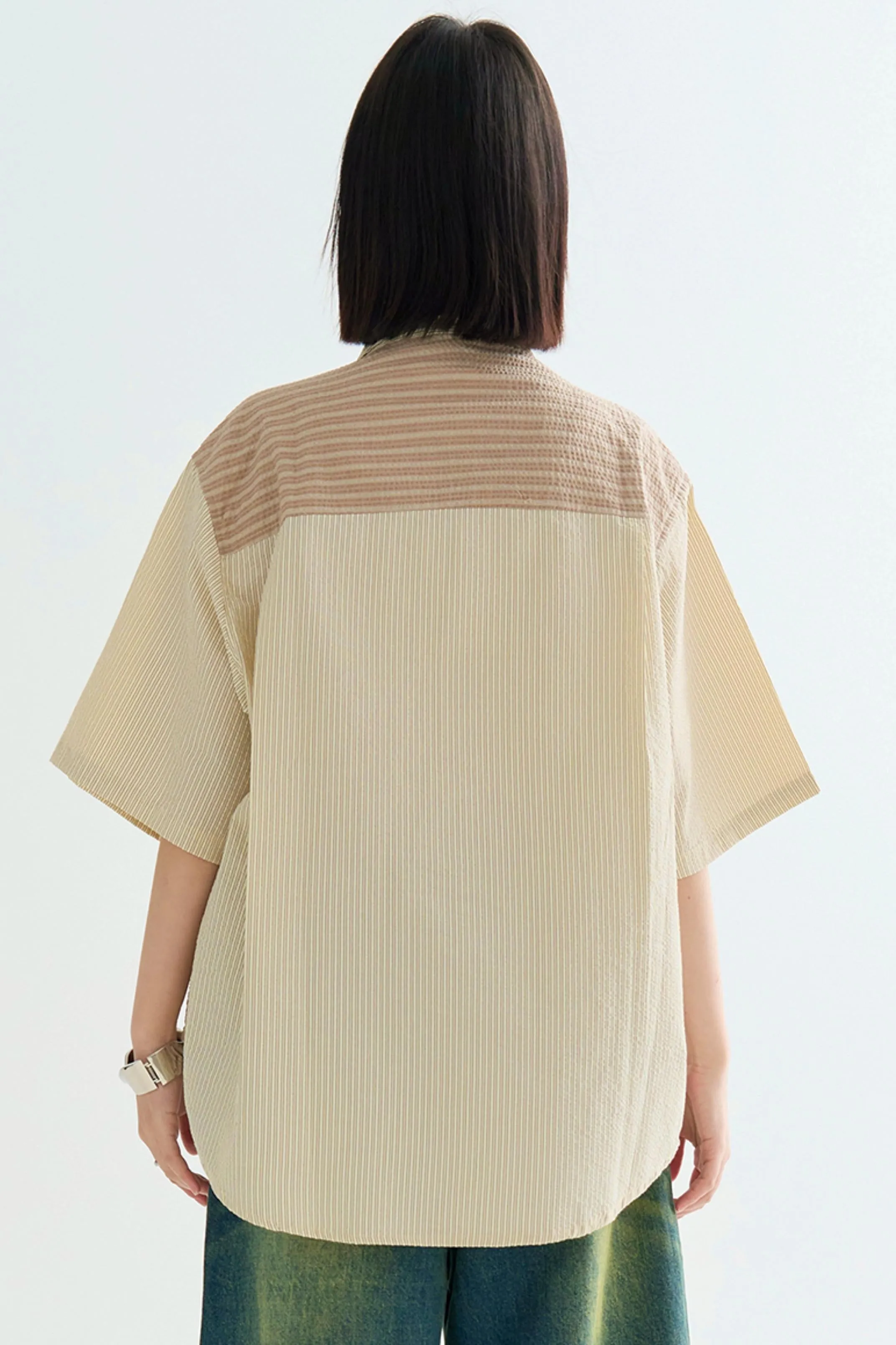 カラーブロックスプライスシャツ sold by Belchic product image thumbnail 3