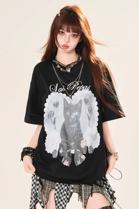 オーバールーズキャットハーチトップス sold by Belchic