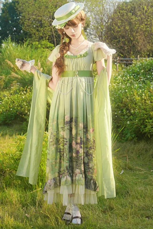 クラシックシフォンローズドレスセットアップ sold by Belchic