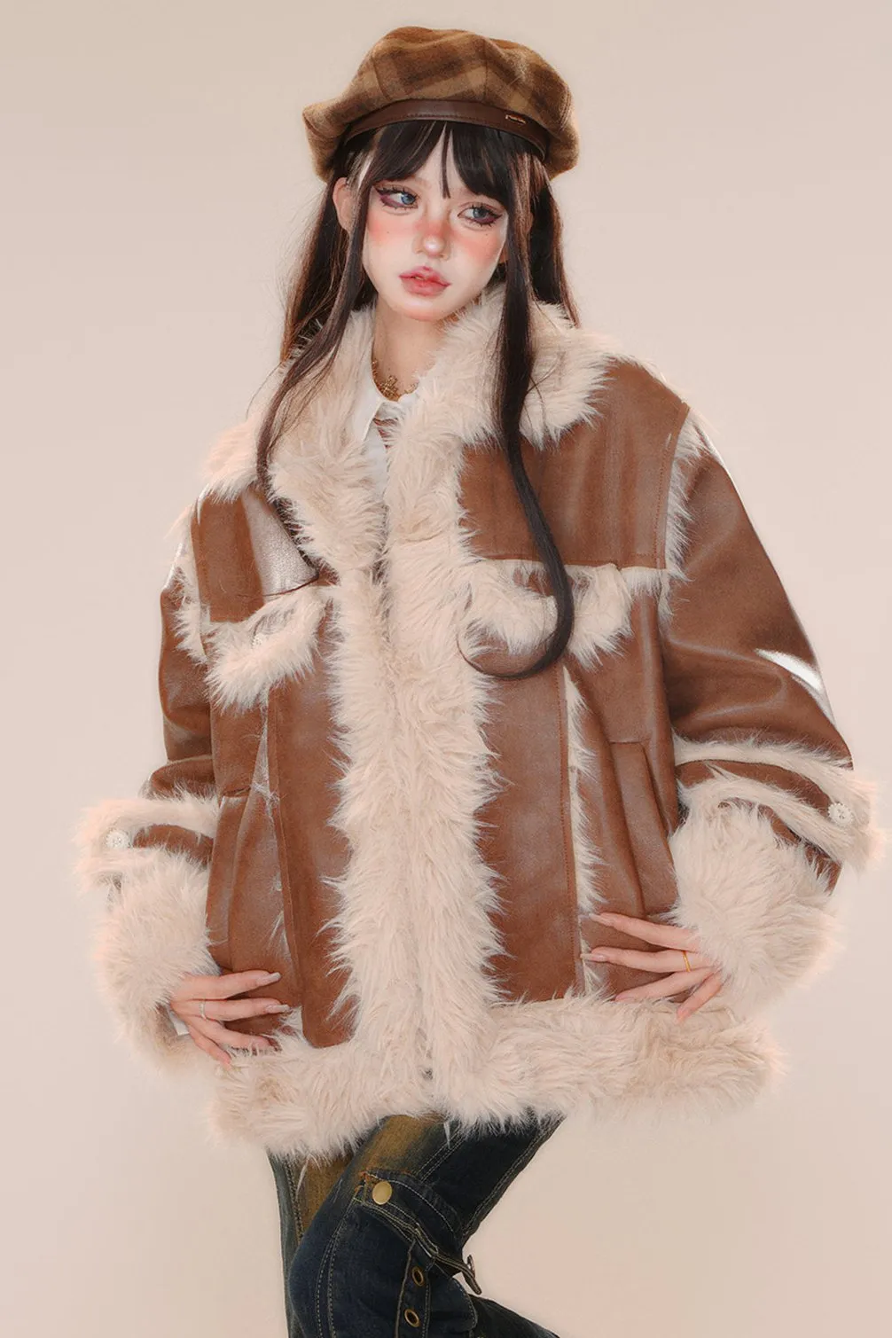 PUレザールーズサーマルジャケット sold by Belchic product image thumbnail 3