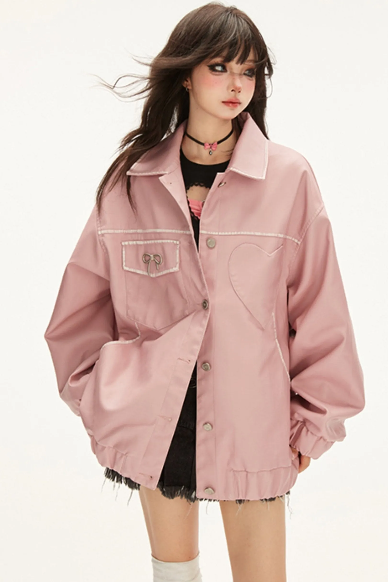 ラブPUレザーボンバージャケット sold by Belchic product image thumbnail 2