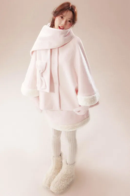 スイートコート+ハイウエストスカート+ニットスカーフ sold by Belchic