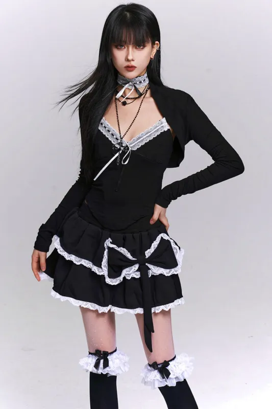 レースキャミソール+スリムショール sold by Belchic