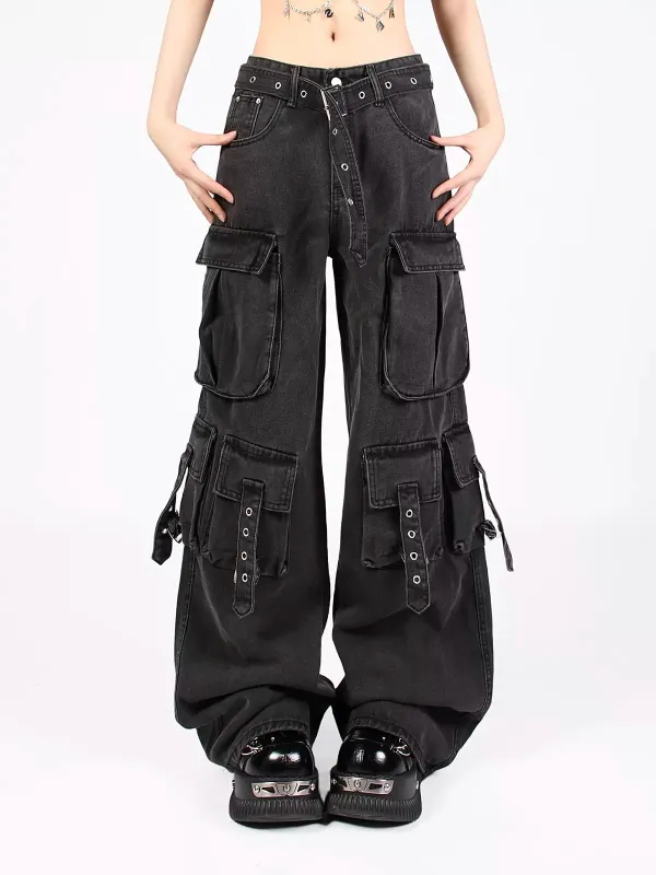 マルチポケットカジュアルカーゴデニム sold by Belchic