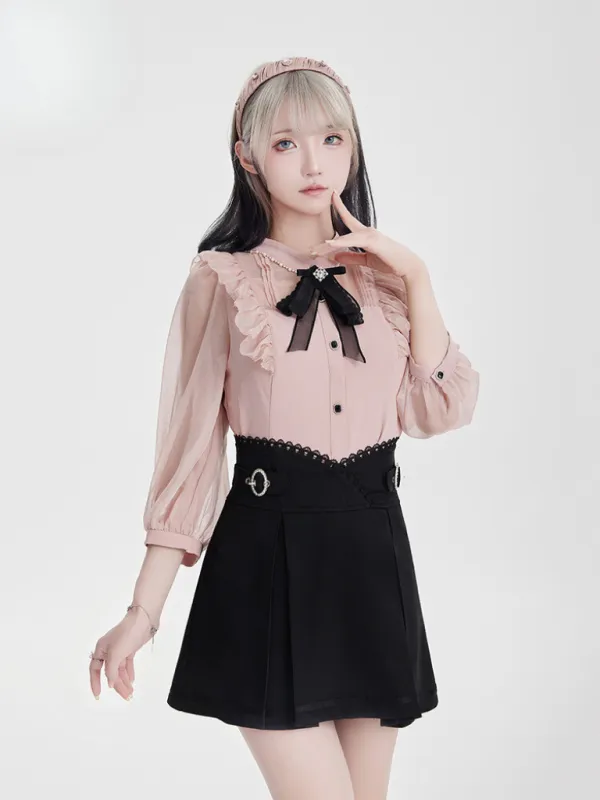 ボックスプリーツショートスカート sold by Belchic