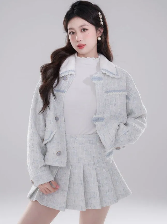 フレンチショートツイードジャケット+ツイードプリーツスカート sold by Belchic product image thumbnail 3