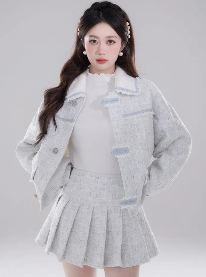 フレンチショートツイードジャケット+ツイードプリーツスカート sold by Belchic product image thumbnail 4