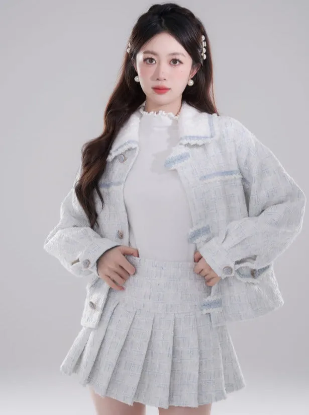 フレンチショートツイードジャケット+ツイードプリーツスカート sold by Belchic product image thumbnail 5