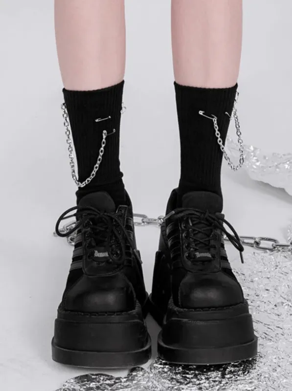 ピンチェーンメタルダークスタイルパンクソックス sold by Belchic