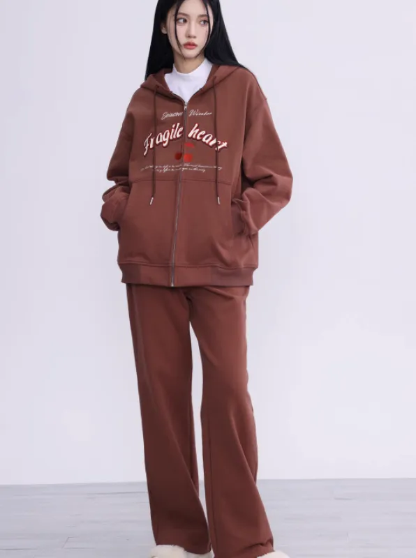 チェリーデザインフードパーカー＋ルーズスウェットパンツ sold by Belchic