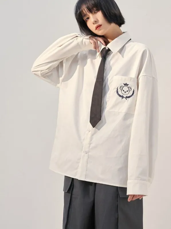カレッジスタイルクマネクタイシャツ sold by Belchic