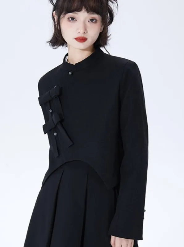 チャイナグリーンショートトップス sold by Belchic