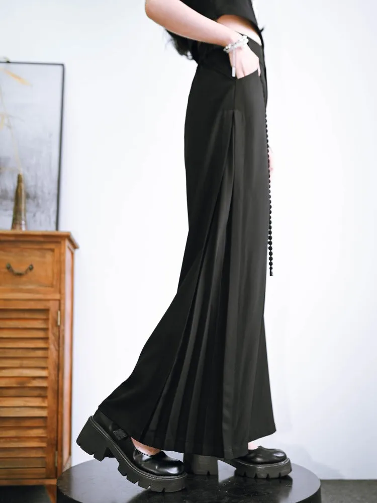 チャイナプリーツルーズワイドレッグパンツ sold by Belchic product image thumbnail 4