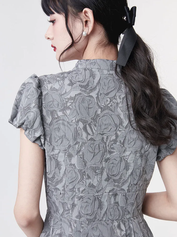 チャイナバタフライ&フラワージャカードドレス sold by Belchic product image thumbnail 4