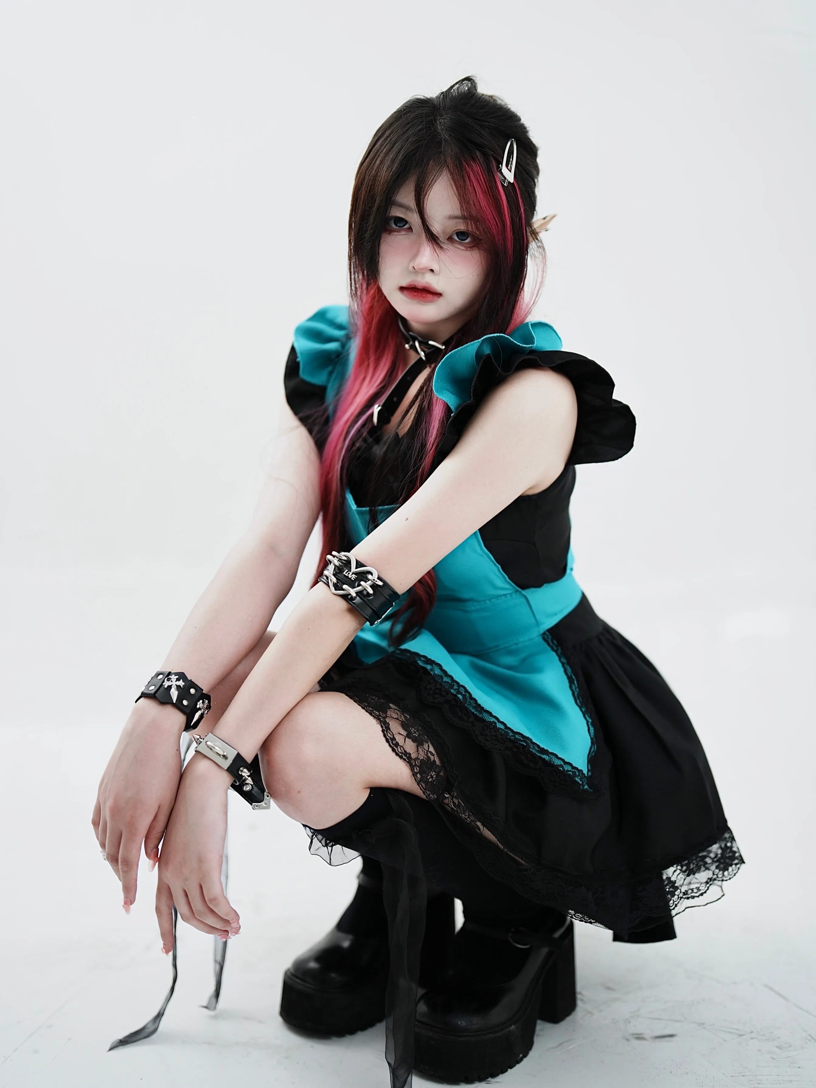 サブエラホットガールフリルレースメイドドレスセット sold by Belchic product image thumbnail 5