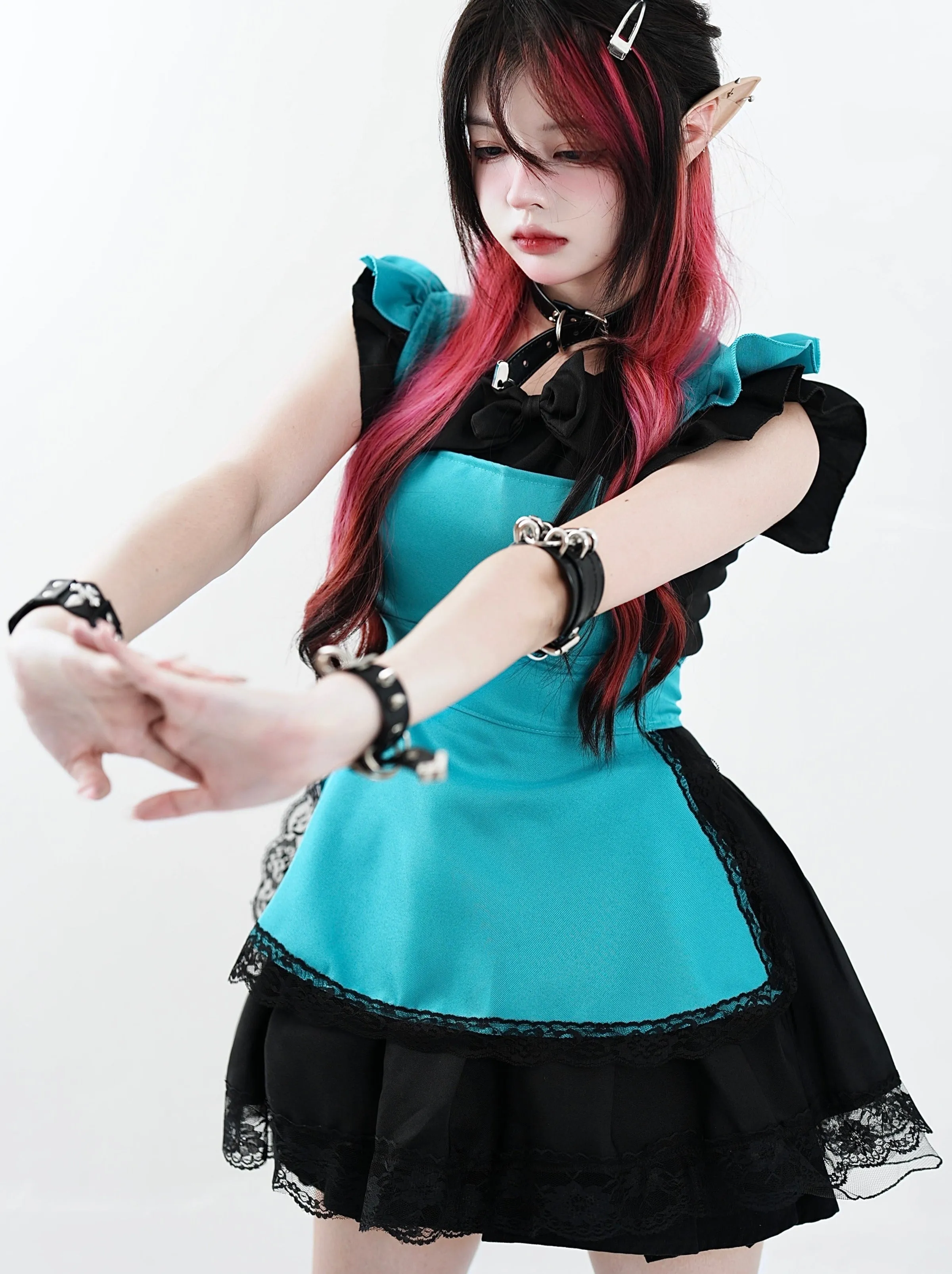 サブエラホットガールフリルレースメイドドレスセット sold by Belchic product image thumbnail 3