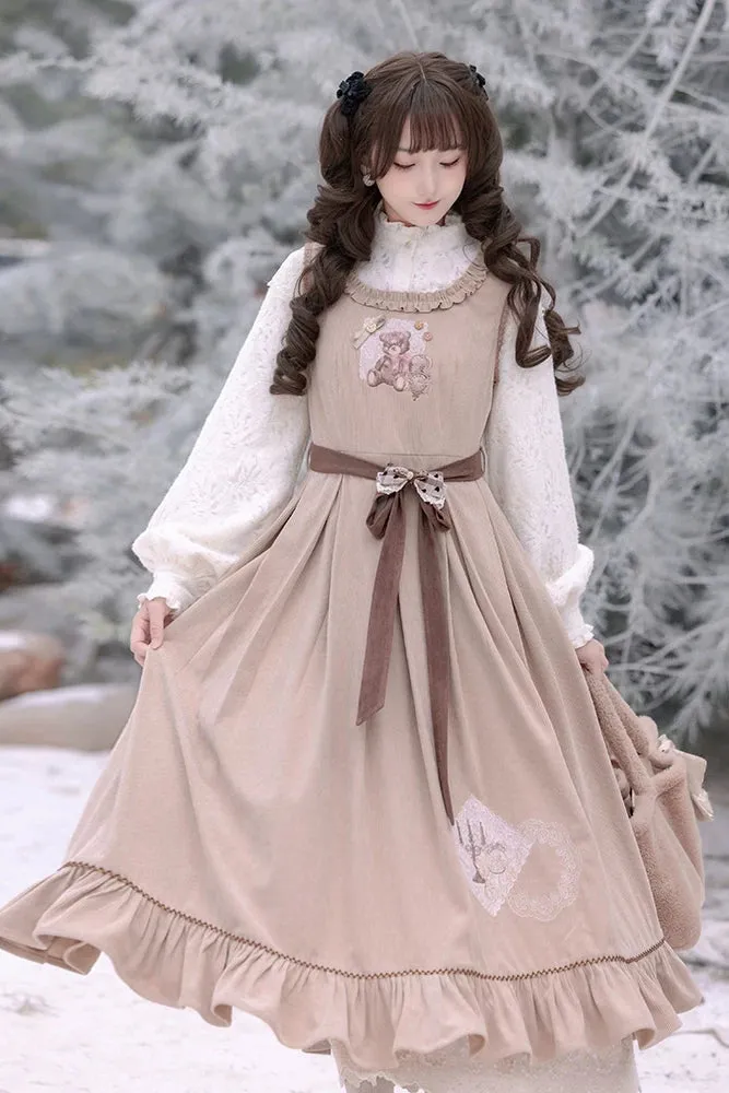 アンティークレースコーデュロイドレス+ブラウス sold by Belchic product image thumbnail 2