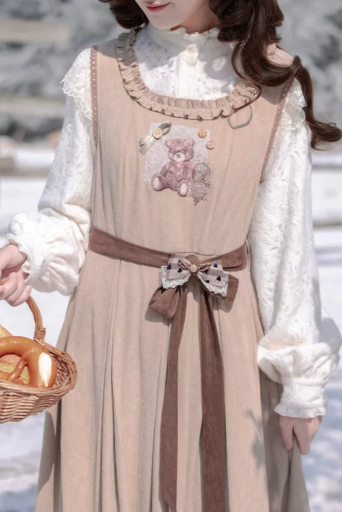 アンティークレースコーデュロイドレス+ブラウス sold by Belchic product image thumbnail 5