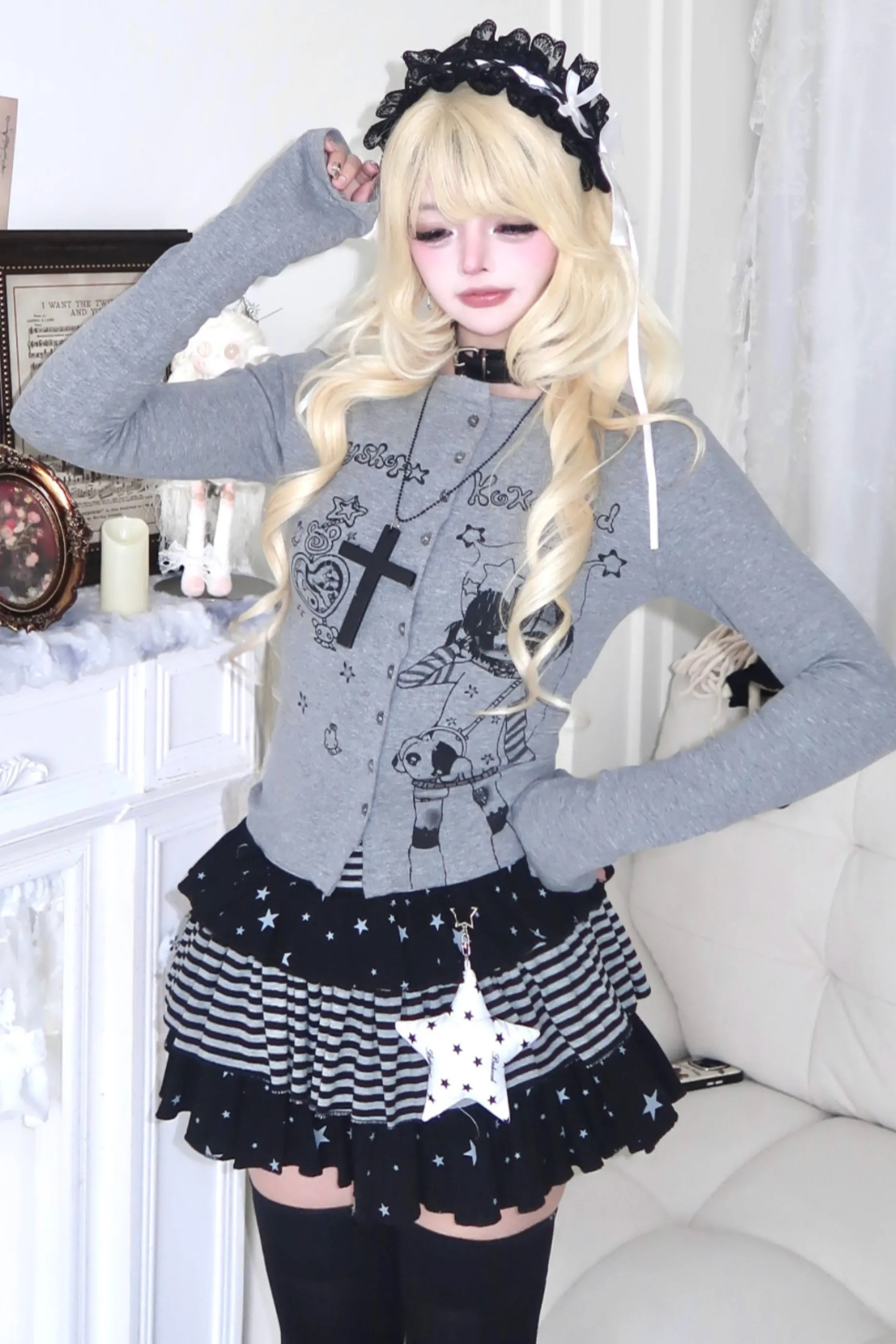 ゴシックガールスリムスリミングトップス sold by Belchic product image thumbnail 2