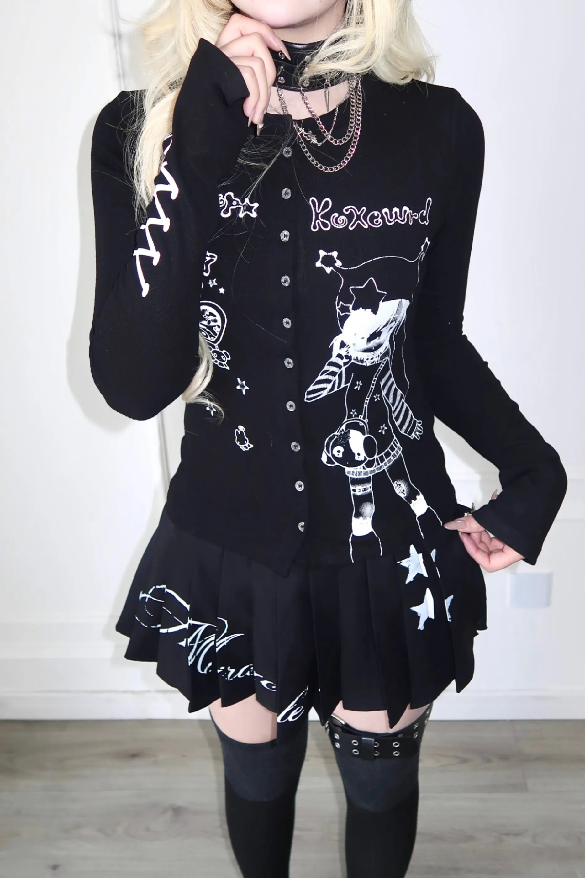 ゴシックガールスリムスリミングトップス sold by Belchic product image thumbnail 5