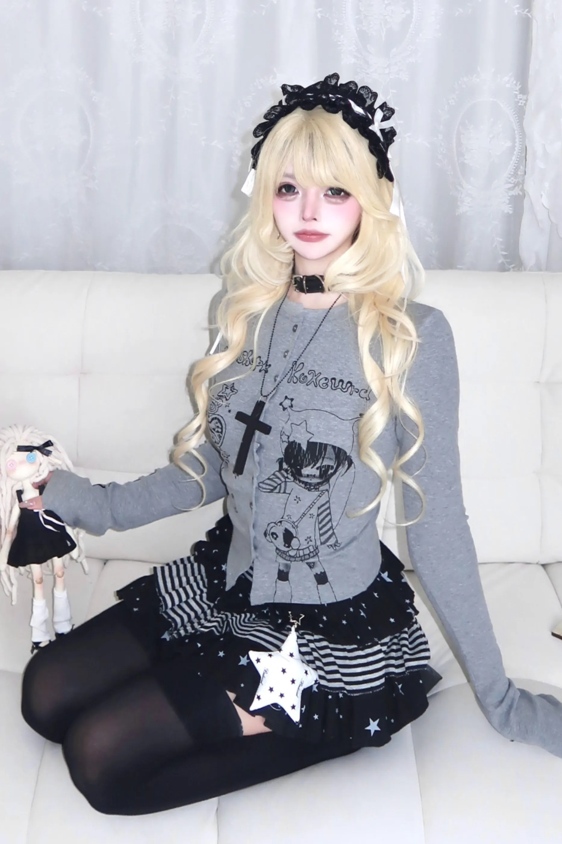 ゴシックガールスリムスリミングトップス sold by Belchic product image thumbnail 3