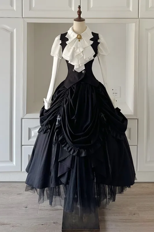 ゴシックダークコート+シャツ+ベスト made by Belchic