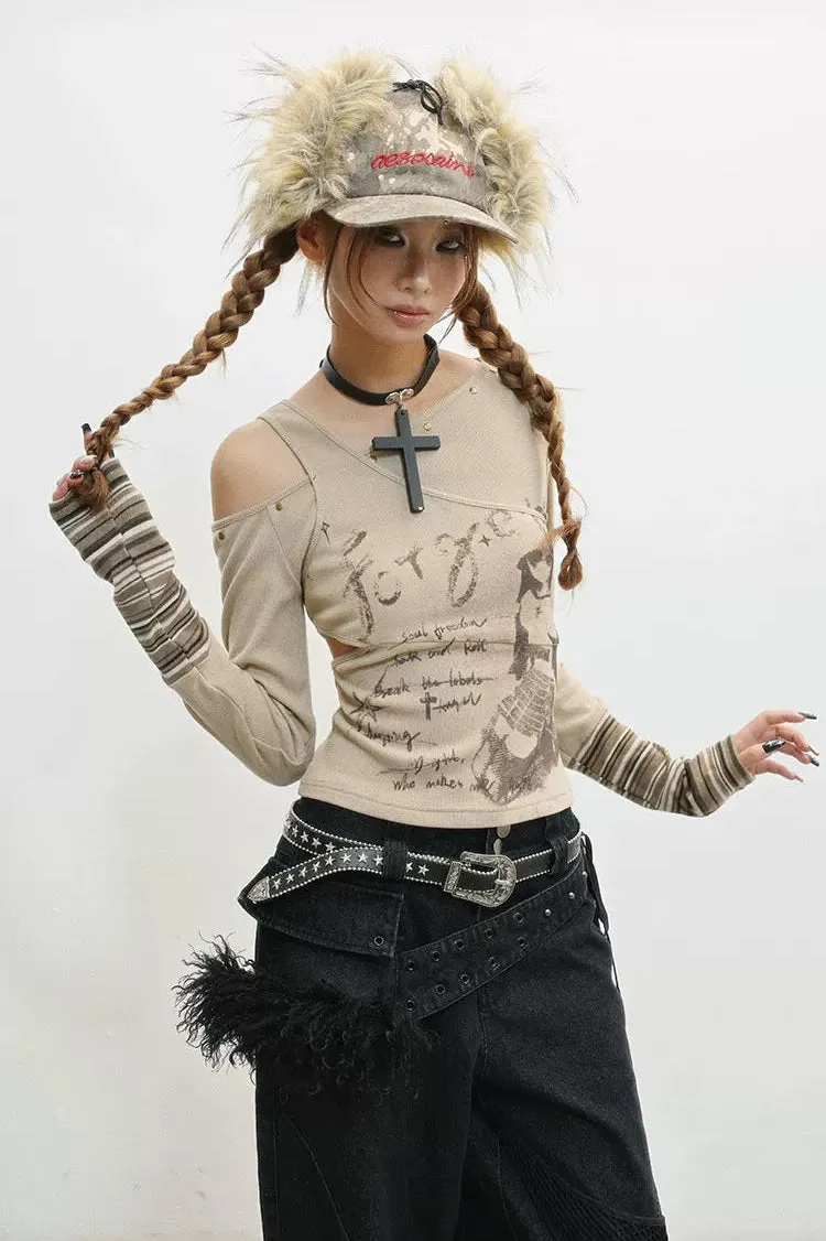 スリムフィットオフショルダートップス sold by Belchic product image thumbnail 4