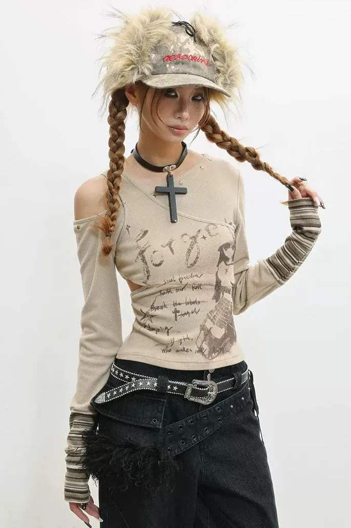 スリムフィットオフショルダートップス sold by Belchic product image thumbnail 2