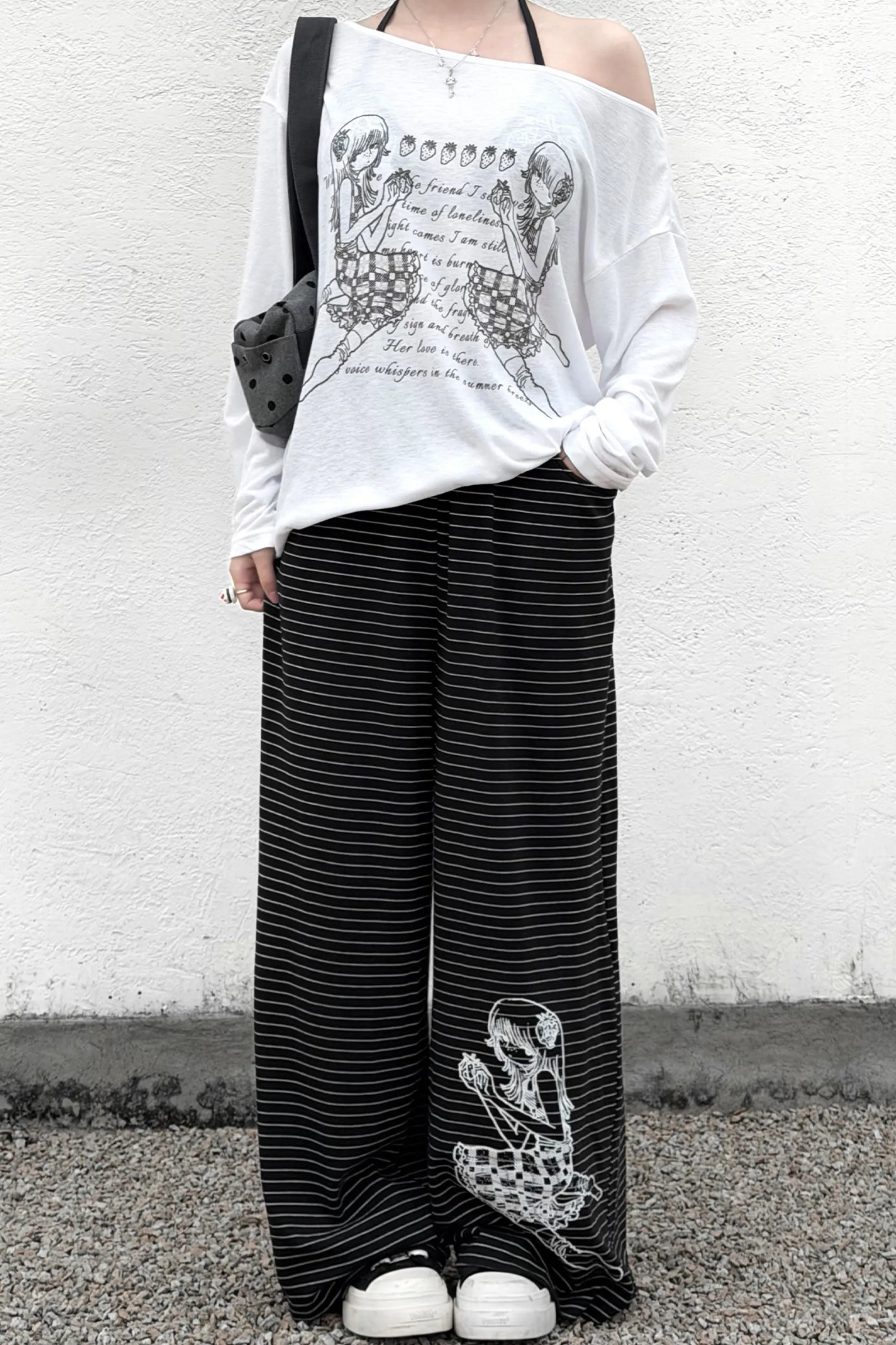 ワンショルダートップス+インナー+ルーズパンツ sold by Belchic product image thumbnail 4