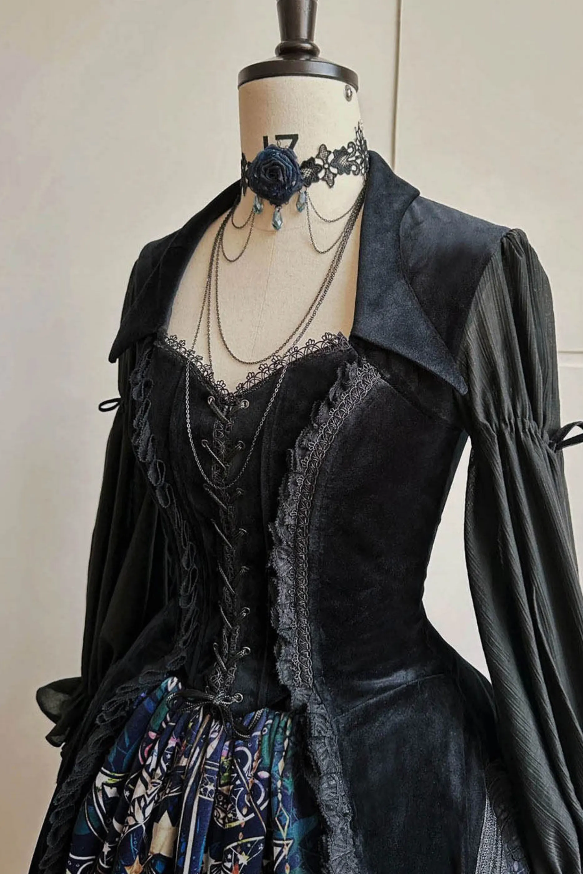 ゴシックロリータジャンパースカート+ダークトップス+ガードル sold by Belchic product image thumbnail 3