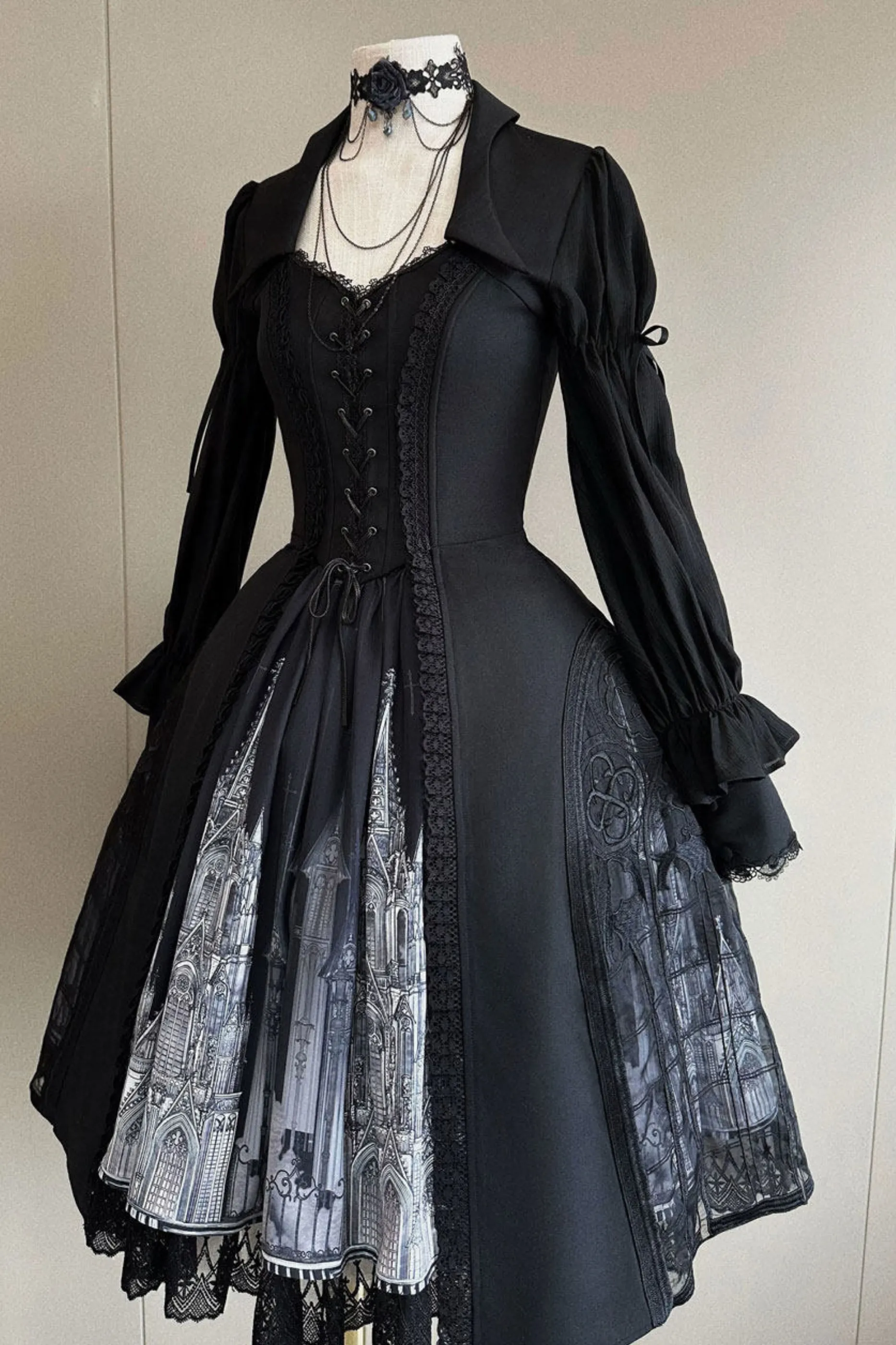 ゴシックロリータジャンパースカート+ダークトップス+ガードル sold by Belchic product image thumbnail 4