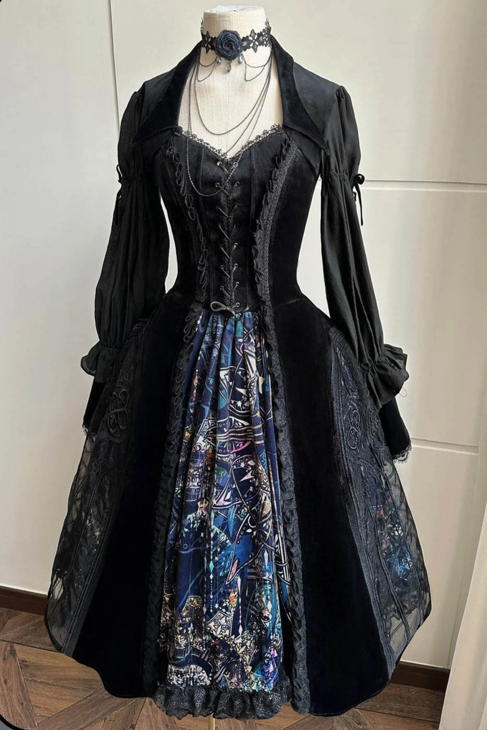 ゴシックロリータジャンパースカート+ダークトップス+ガードル sold by Belchic product image thumbnail 2