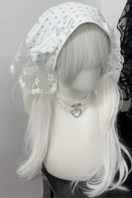 ミュージカルノートレースヘッドスカーフ made by Belchic