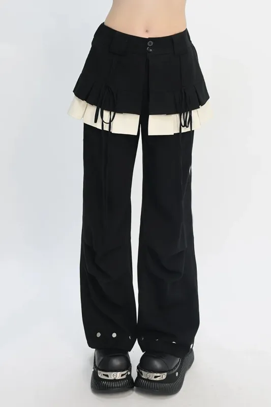 Y2Kブラックシュガーカーゴパンツ made by Belchic