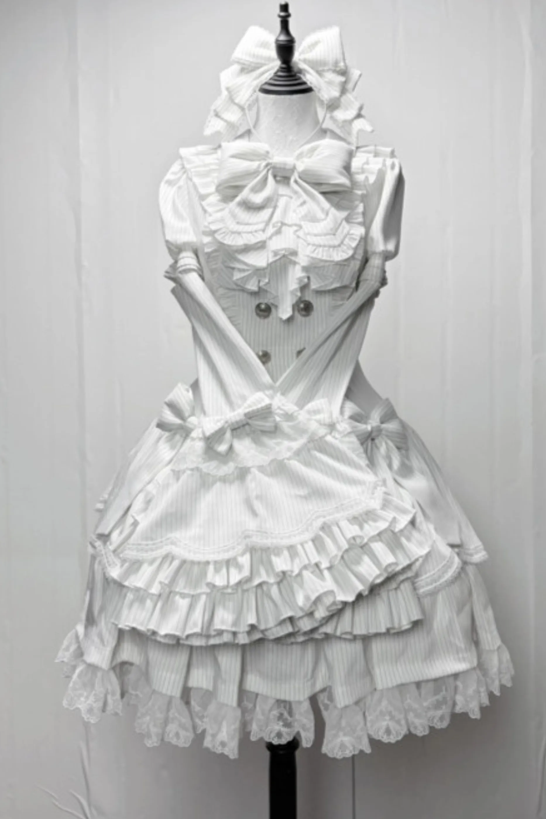 ダークゴシックドレス+スリーブ+カチューシャ sold by Belchic product image thumbnail 4