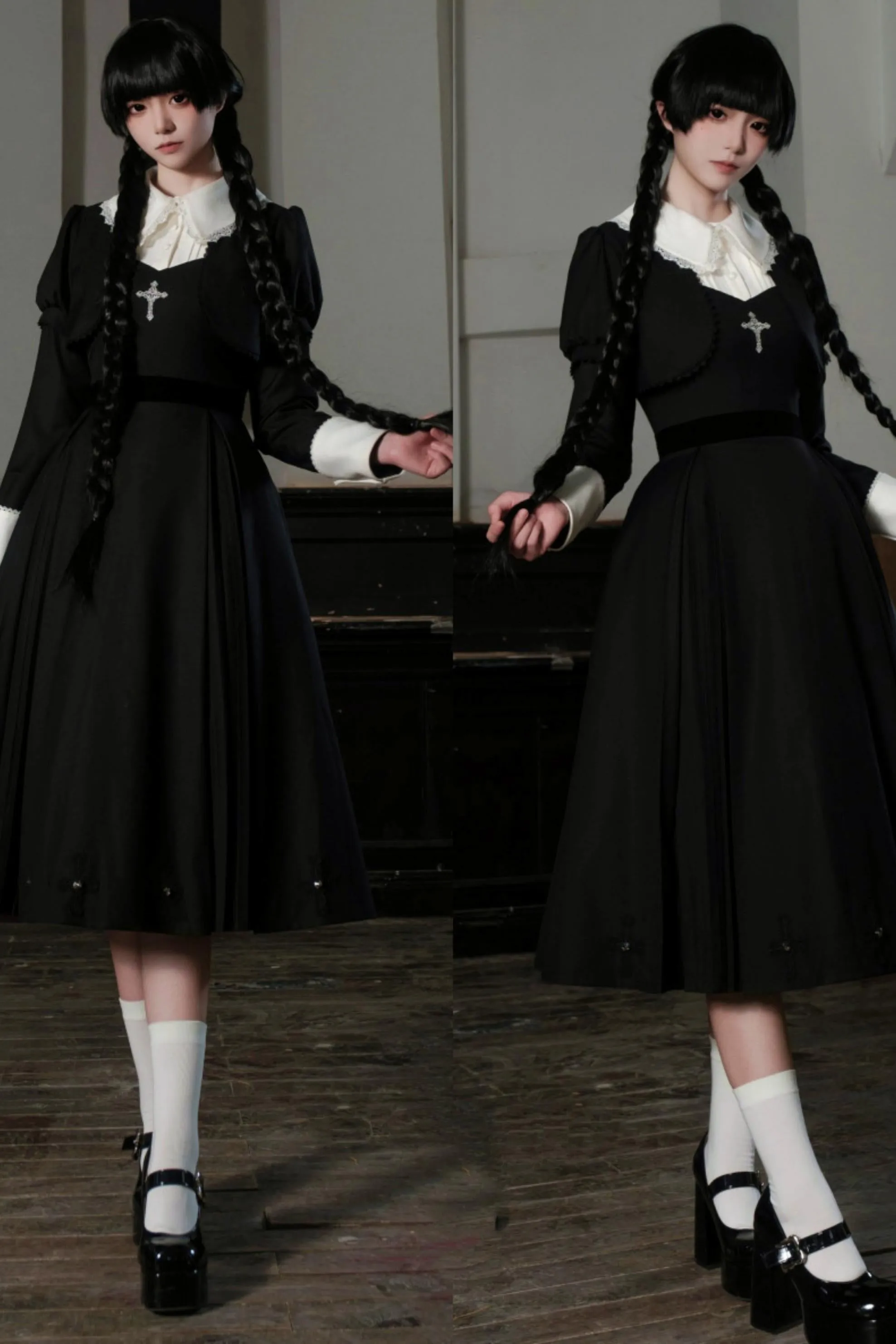 【予約商品】ゴシックホワイトナイトドレス+アクセサリー sold by Belchic product image thumbnail 3