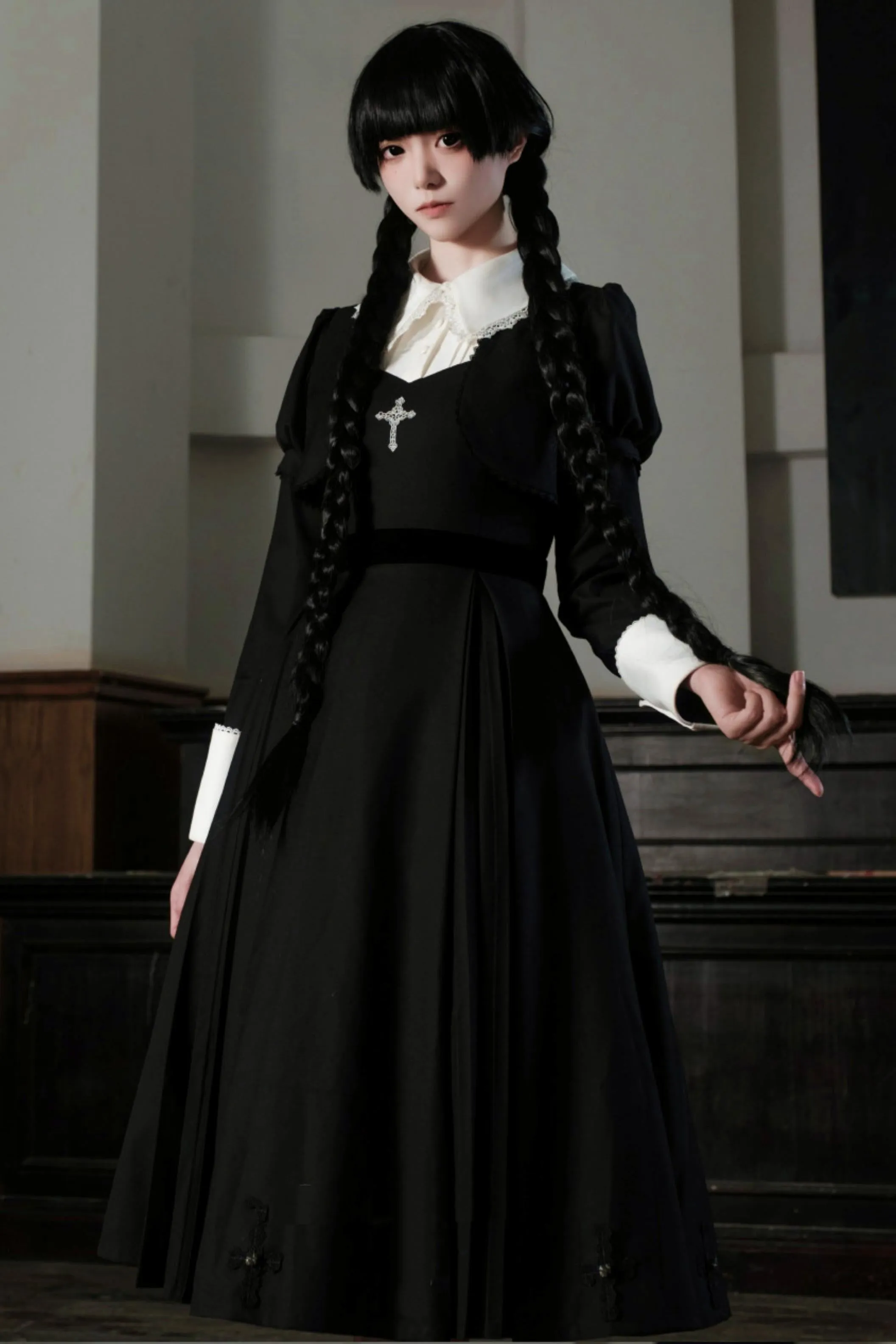 【予約商品】ゴシックホワイトナイトドレス+アクセサリー sold by Belchic product image thumbnail 5