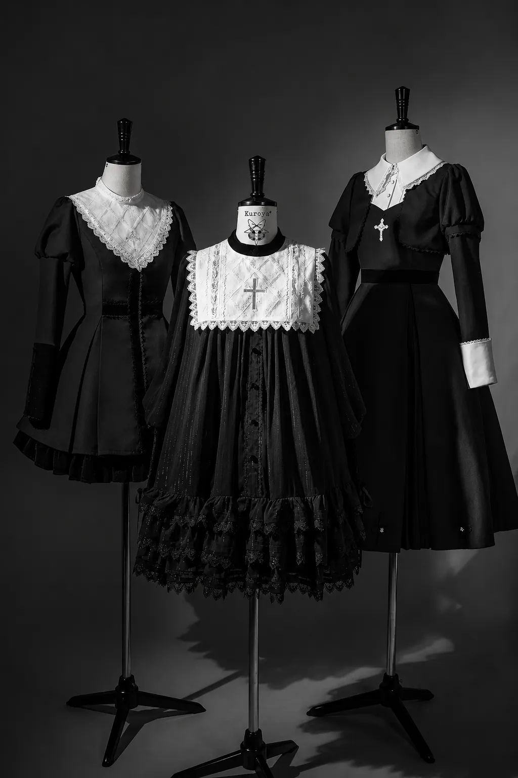 【予約商品】ゴシックホワイトナイトドレス+アクセサリー sold by Belchic