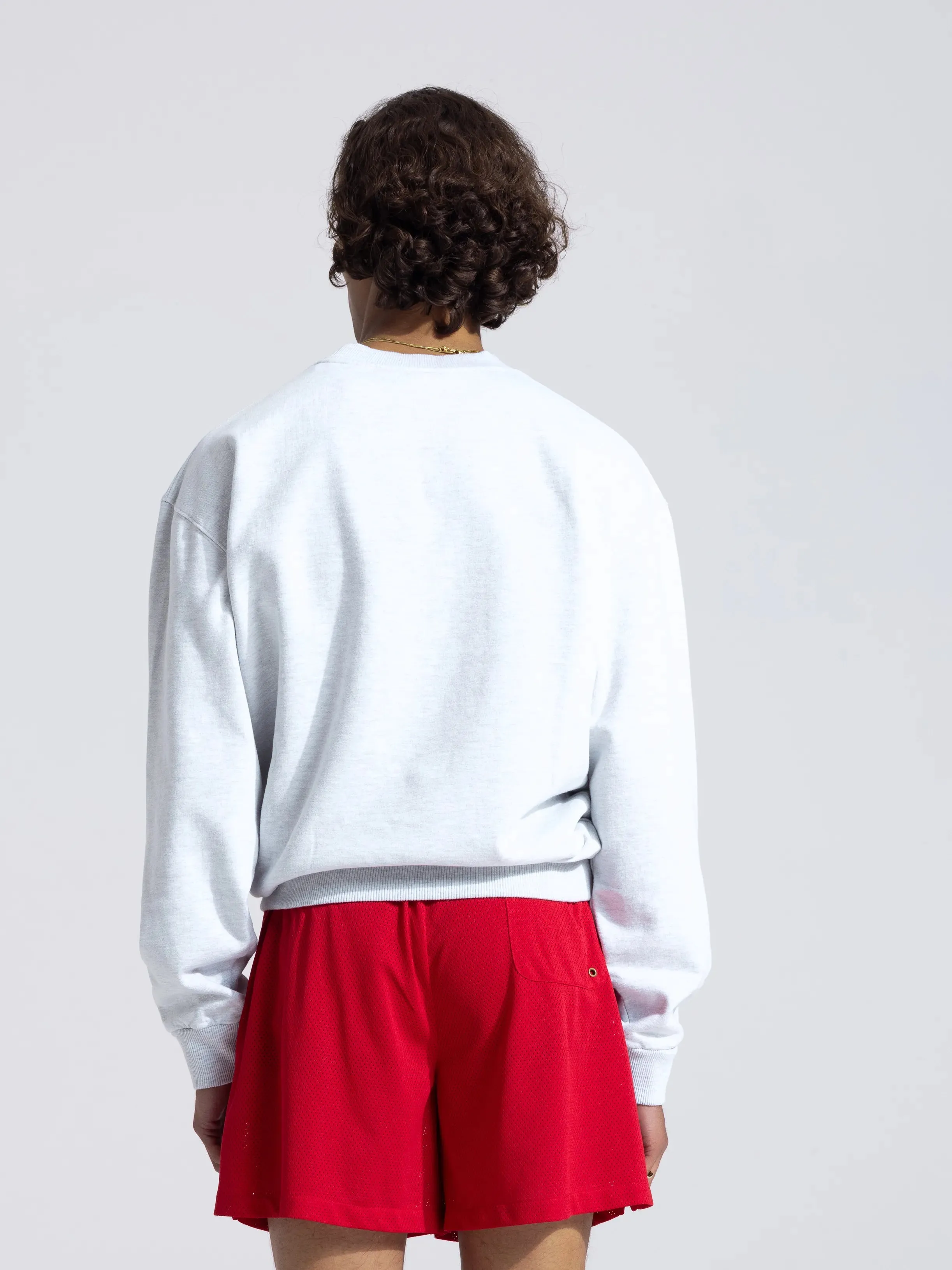 Eyelet Crewneck - Grey Melange sold by Bram's Fruit product image thumbnail 2