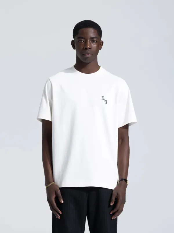 Monogram T-Shirt - White sold by Bram's Fruit